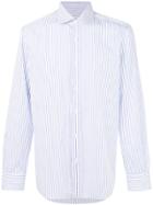 Barba Long Sleeved Stripe Shirt - White
