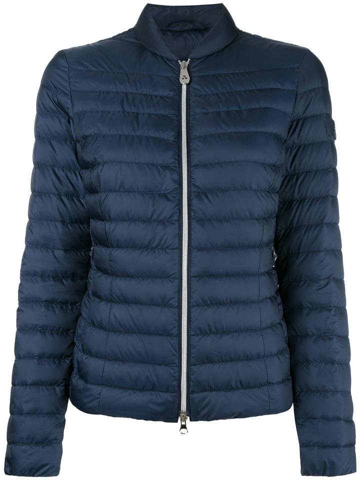 Peuterey Zipped Padded Jacket, Women's, Size: 44, Blue, Polyester/feather Down