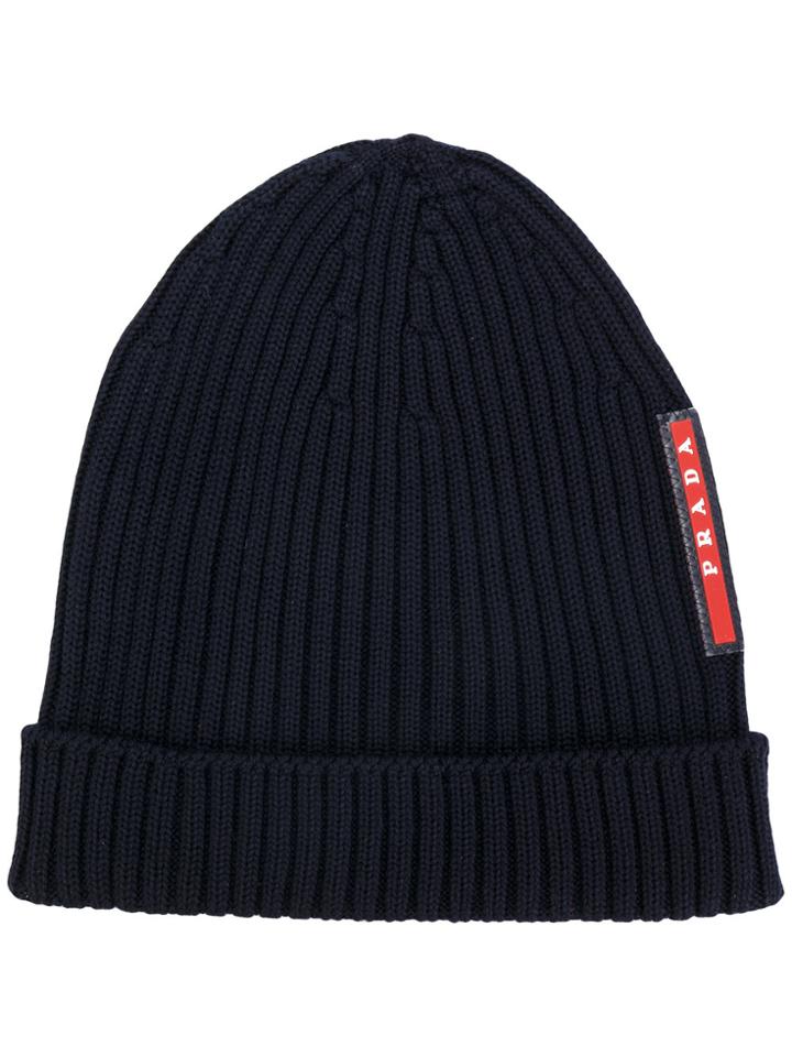 Prada Classic Beanie - Blue