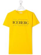Iceberg Kids Teen Logo Print T-shirt - Yellow