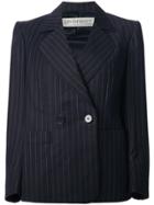 Yves Saint Laurent Vintage Pinstripe Skirt Suit - Blue