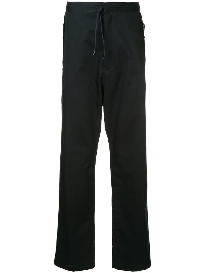 Oamc Shelter Straight-leg Trousers - Blue