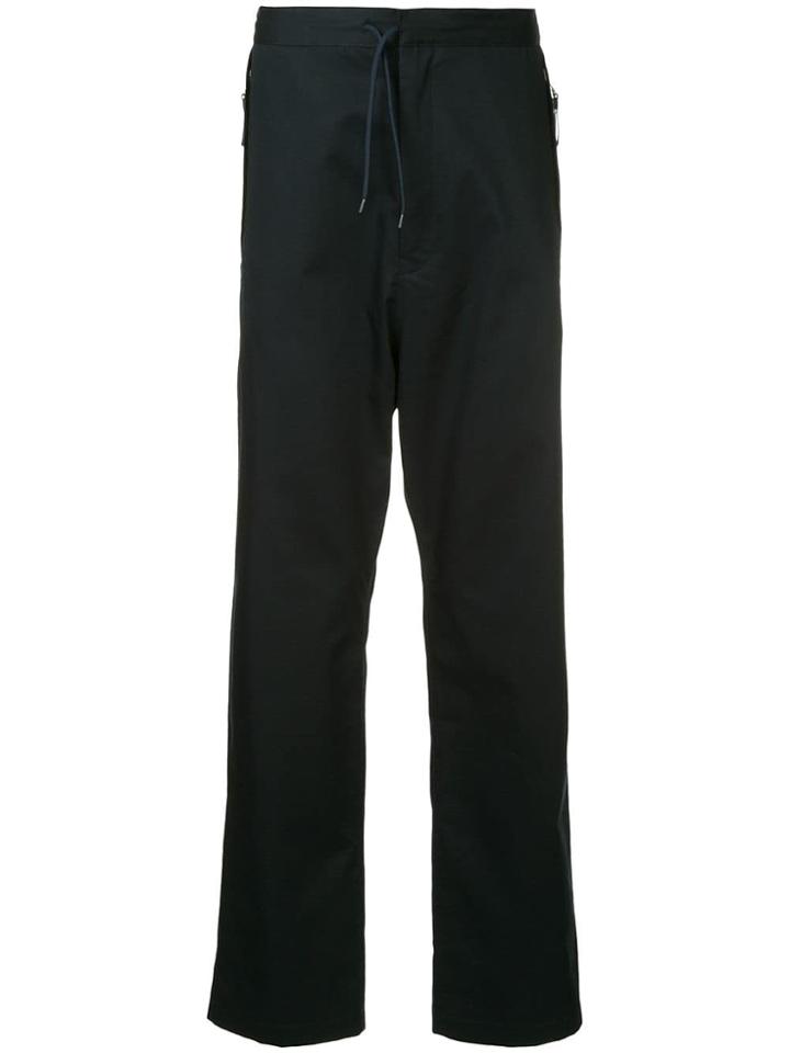 Oamc Shelter Straight-leg Trousers - Blue