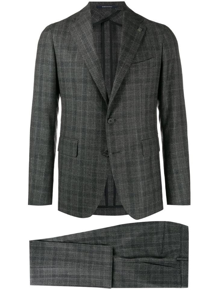 Tagliatore Check Suit - Grey