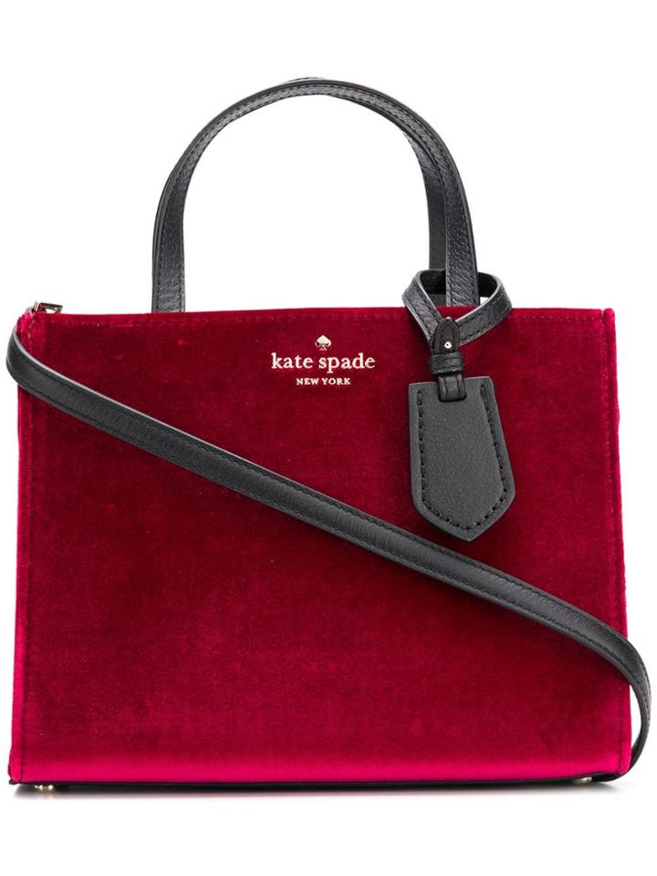 Kate Spade Velvety Tote Bag - Red