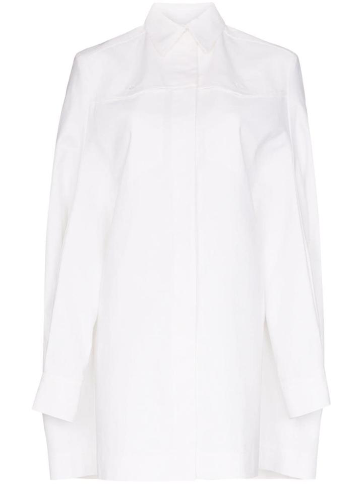 Situationist Oversized Cotton Shirt - White
