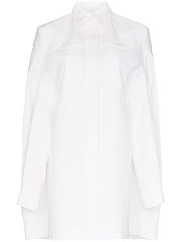 Situationist Oversized Cotton Shirt - White