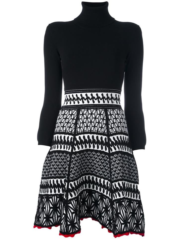 Dsquared2 Ruched Knit Pattern Dress