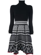 Dsquared2 Ruched Knit Pattern Dress