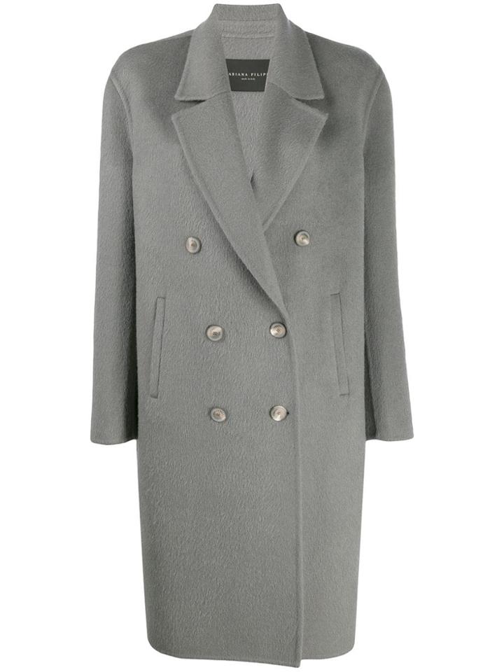 Fabiana Filippi Double-breasted Coat - Grey
