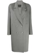 Fabiana Filippi Double-breasted Coat - Grey
