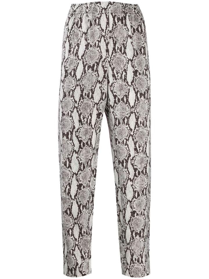 A.l.c. Elijah Snake-print Trousers - Neutrals
