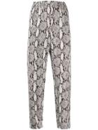 A.l.c. Elijah Snake-print Trousers - Neutrals