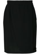 Versace Vintage Straight Style Skirt - Black