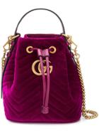 Gucci Gg Marmont Tote Bag - Pink & Purple