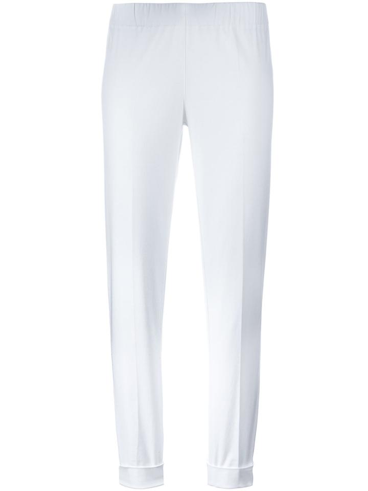 P.a.r.o.s.h. Pleated Track Pants - White
