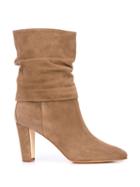 Manolo Blahnik Scrunch Boots 90 - Brown