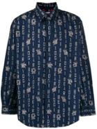 Jc De Castelbajac Pre-owned 1980s Yogi Bear Print Shirt - Blue