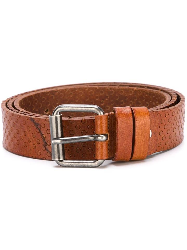 Al Duca D'aosta 1902 Wide Belt, Men's, Size: 110, Brown, Leather