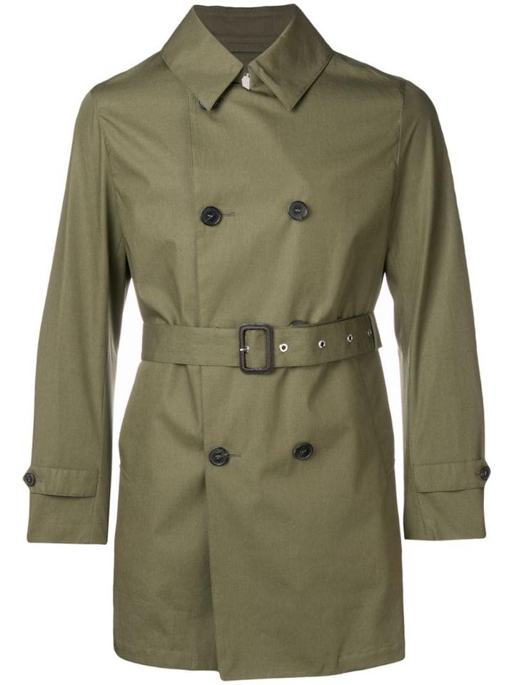 Mackintosh Khaki Cotton Storm System Short Trench Coat Gm-005bs -