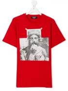 Neil Barrett Kids Printed T-shirt - Red