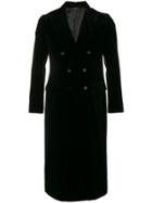 Kappa Long Double-breasted Coat - Black