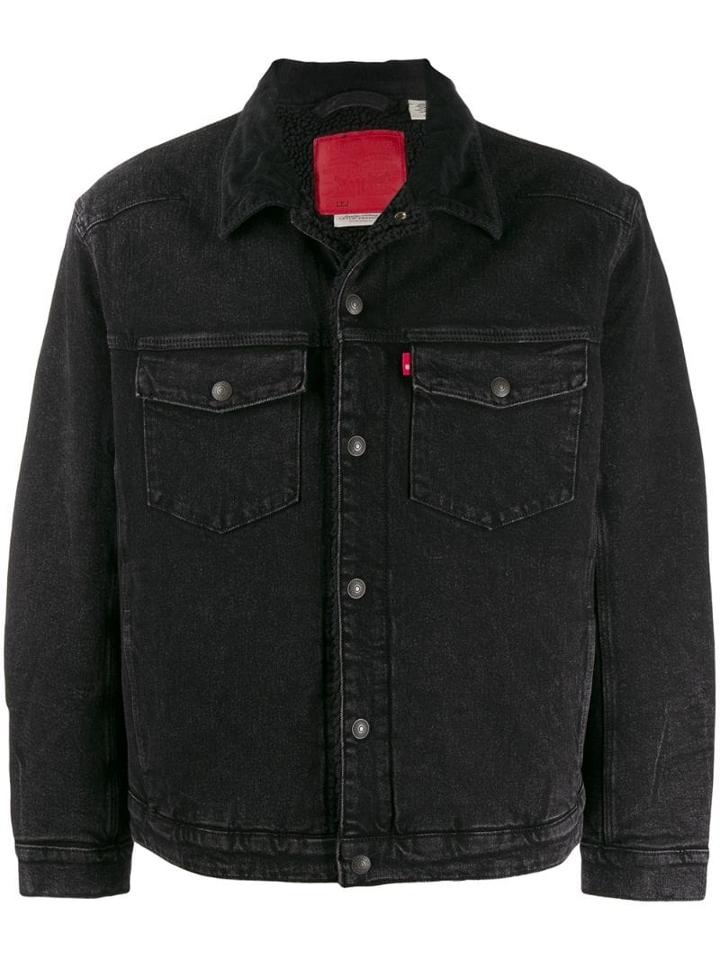 Levi's Short Length Denim Jacket - Black