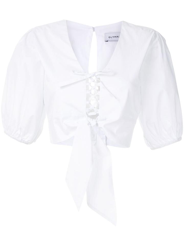 Olympiah Viorne Cropped Top - White