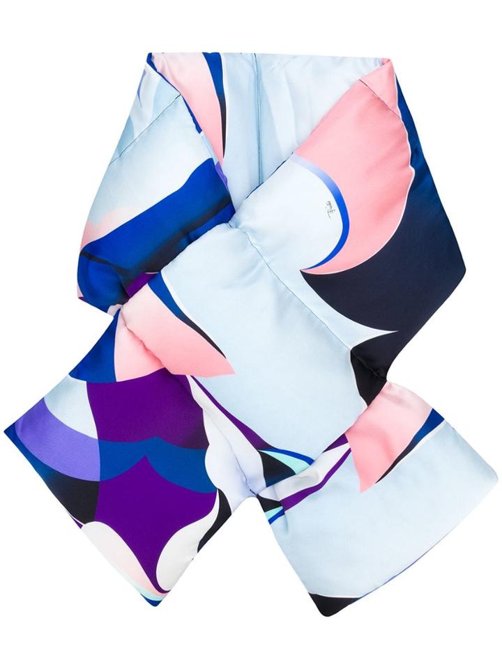 Emilio Pucci Psychedelic Print Scarf - Blue