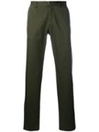 Maison Margiela Straight Leg Trousers, Size: 50, Green, Cotton