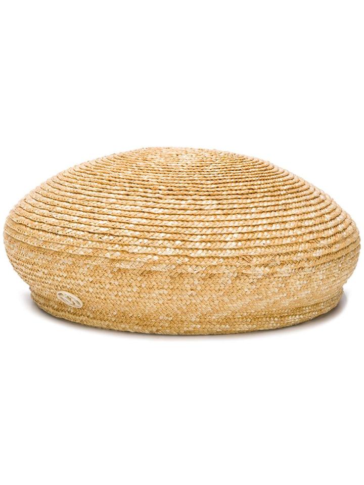 Maison Michel New Bonnie Hat - Nude & Neutrals
