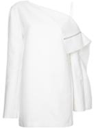 Dion Lee Axis Folded Dress, Women's, Size: 8, White, Cotton/polyamide