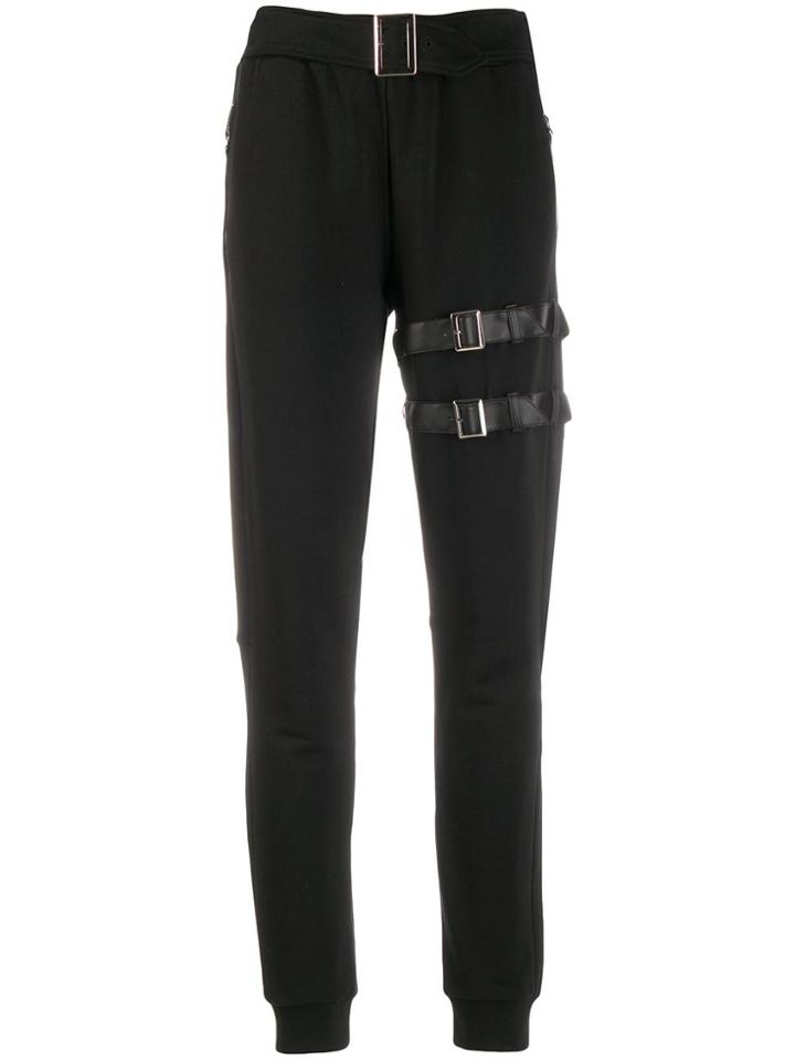Philipp Plein Buckle-embellished Joggers - Black