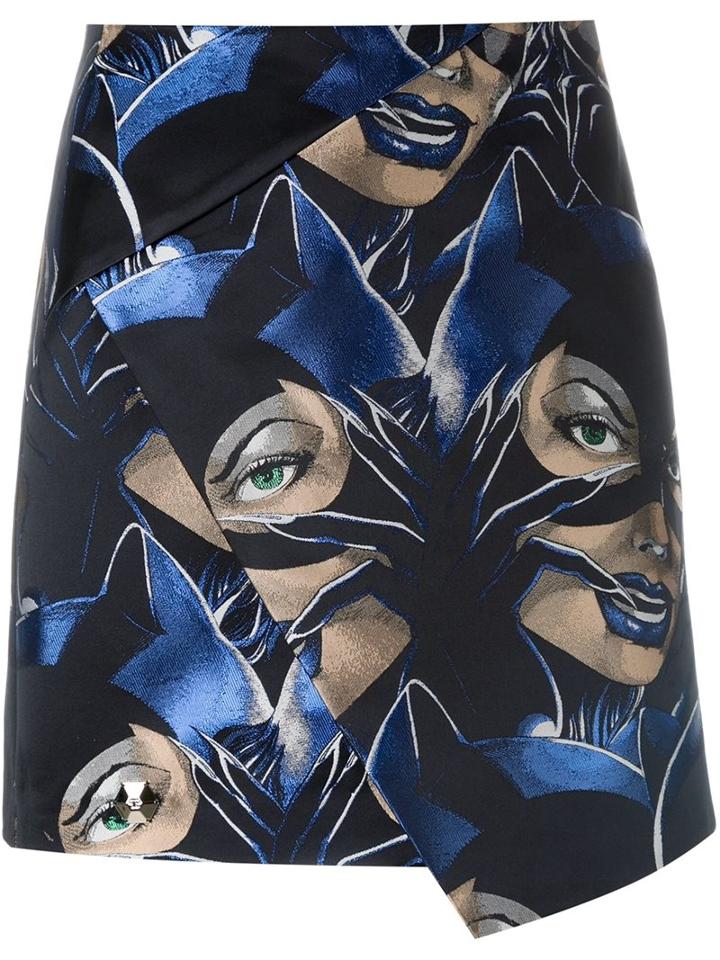 Philipp Plein Catwoman Print Skirt