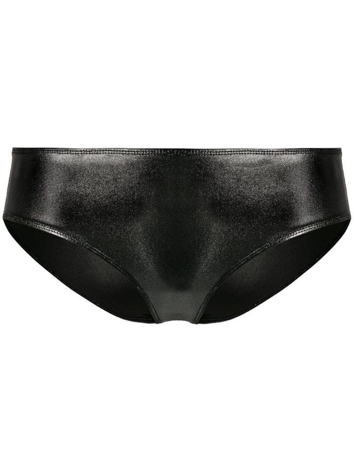 Isabel Marant Metallic Bikini Briefs - Silver