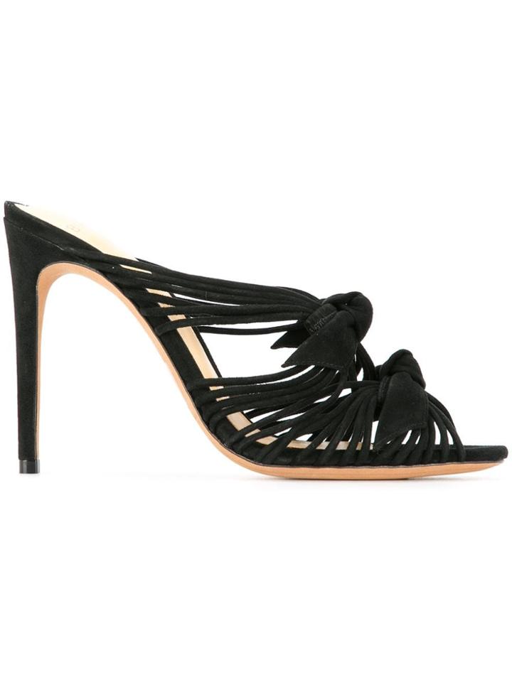 Alexandre Birman Multi String Mules - Black