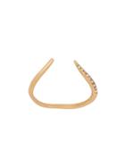 Federica Tosi Crystal Embellished Ring - Gold