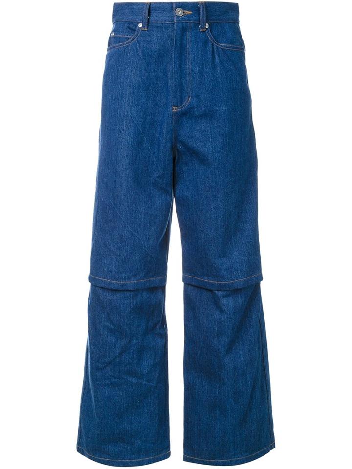 G.v.g.v. Open Knee Jeans, Women's, Size: 36, Blue, Cotton