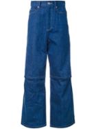 G.v.g.v. Open Knee Jeans, Women's, Size: 36, Blue, Cotton