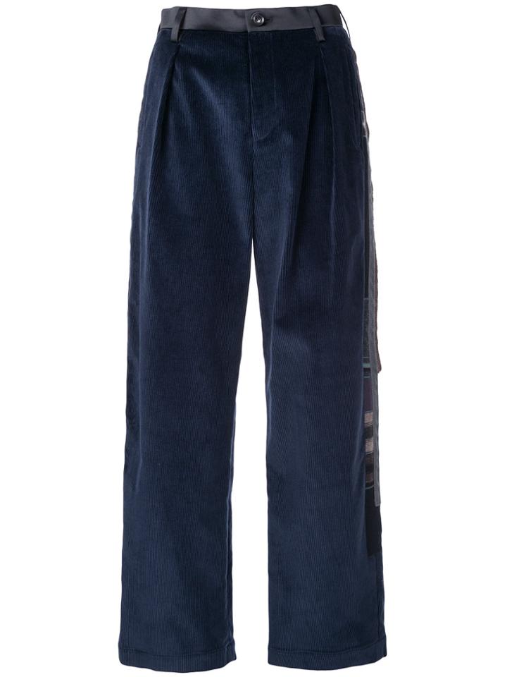 Kolor Wide Leg Trousers - Blue