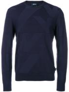 Armani Jeans Round Neck Jumper - Blue