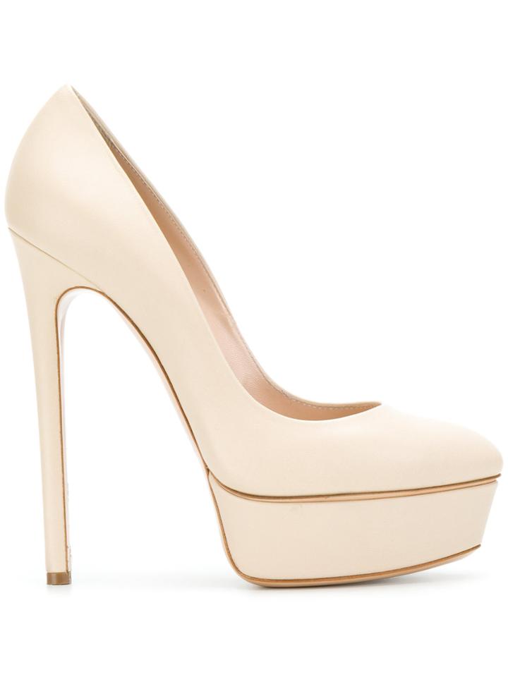 Casadei Platform Pumps - Nude & Neutrals