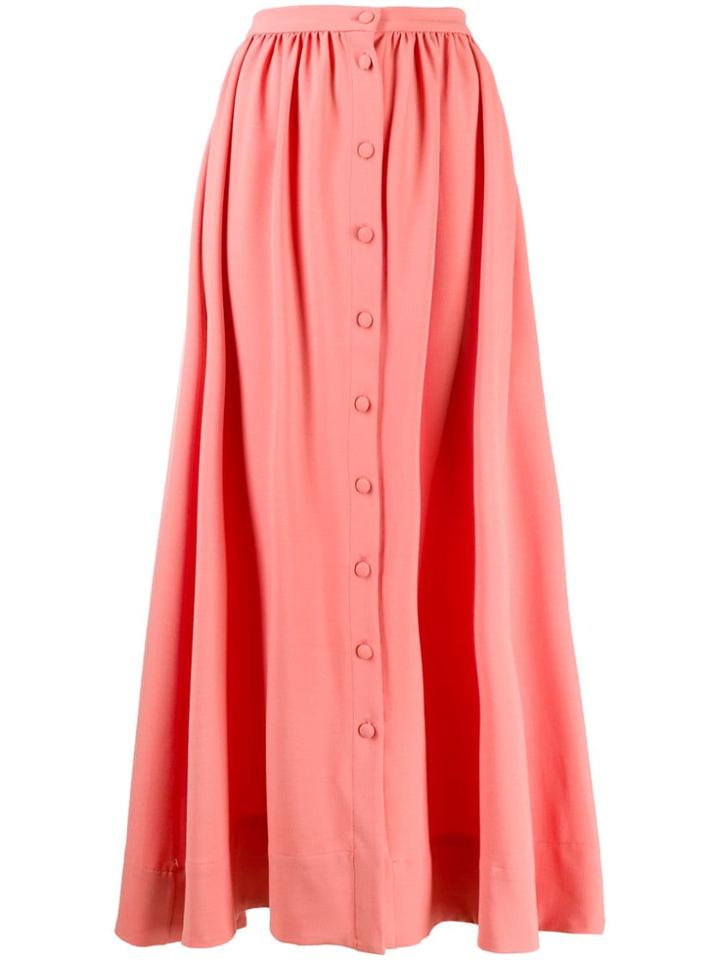 Chinti & Parker Front Button Skirt - Pink