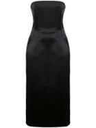 Marina Moscone Sleeveless Silk Dress - Black