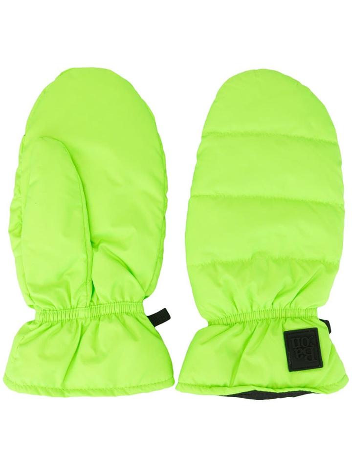Bacon Neon Puffer Gloves - Green
