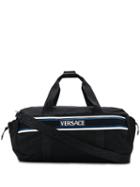 Versace Contrast Logo Tote Bag - Black