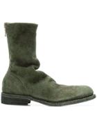 Guidi Distressed Military Boots - Green