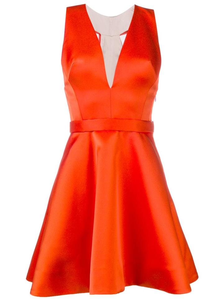 Viktor & Rolf Soir Watteau Mini Dress - Orange