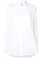 Alexa Chung Pleated Bib Shirt - White