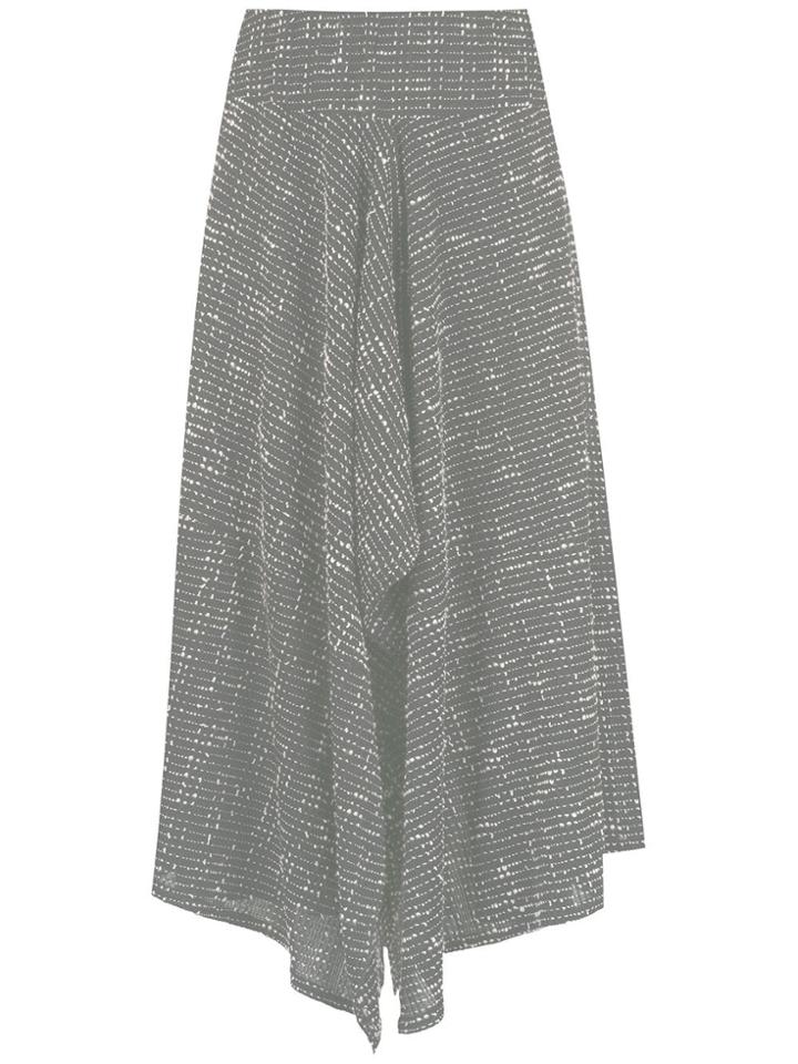 Alcaçuz Litografia Midi Skirt - Black